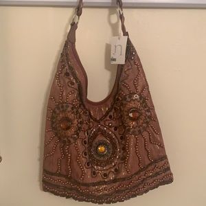 Beaded Hobo handbag